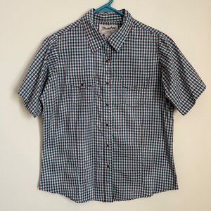 Wrangler Wrancher Plaid Snap Button Western Shirt